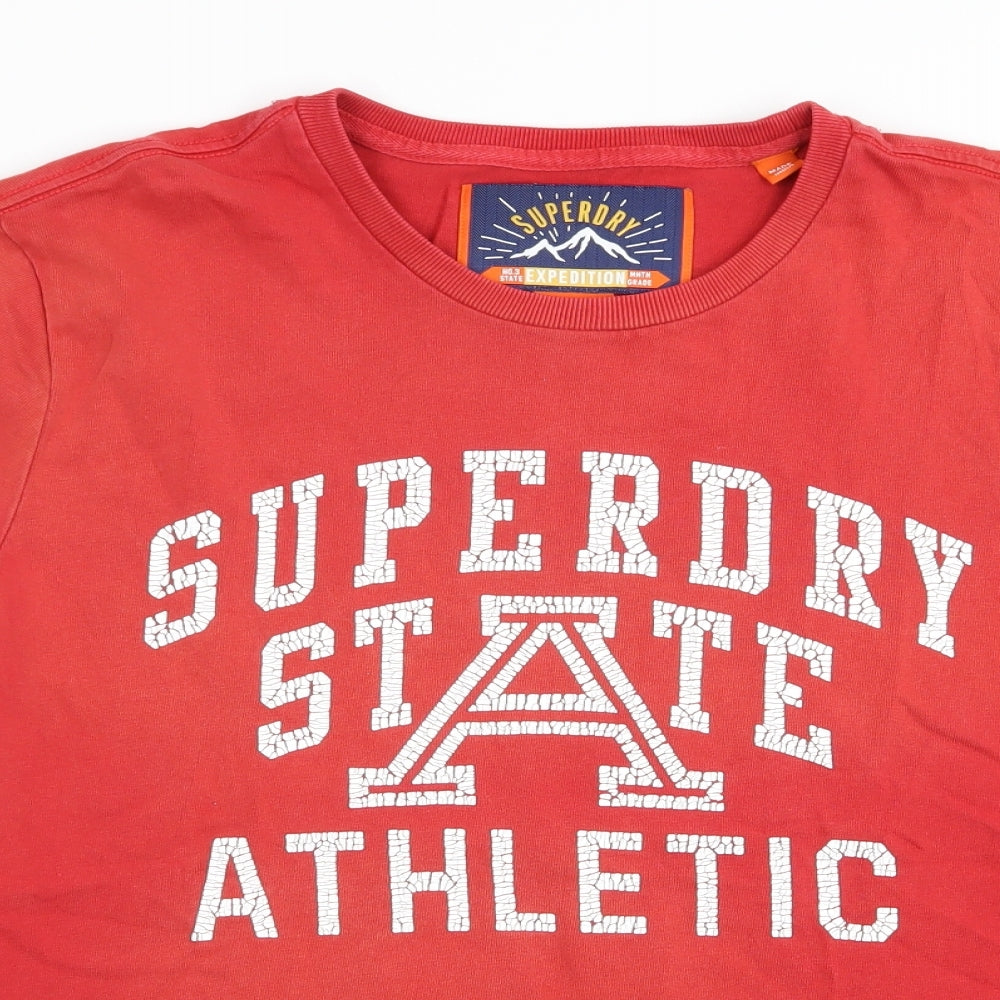 Superdry Mens Red    T-Shirt Size L