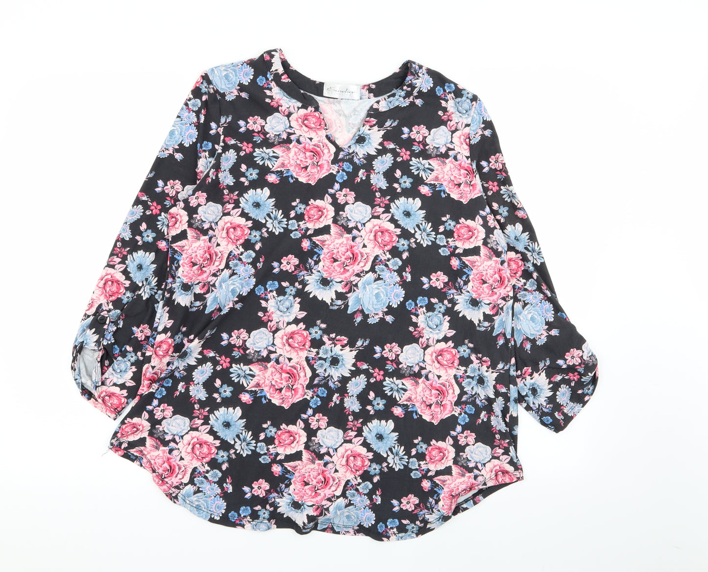 Emeliax Classics Womens Multicoloured Floral  Basic Blouse Size M