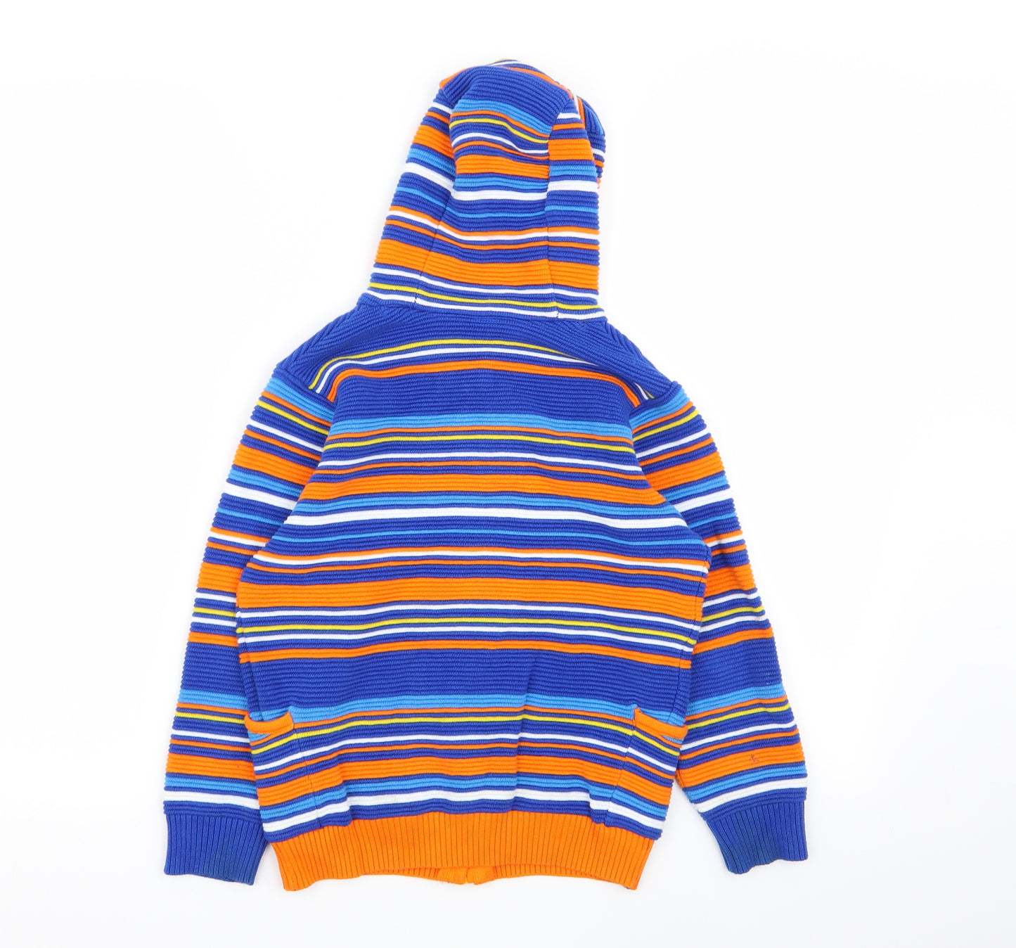 TU Boys Multicoloured Striped  Full Zip Jumper Size 5-6 Years