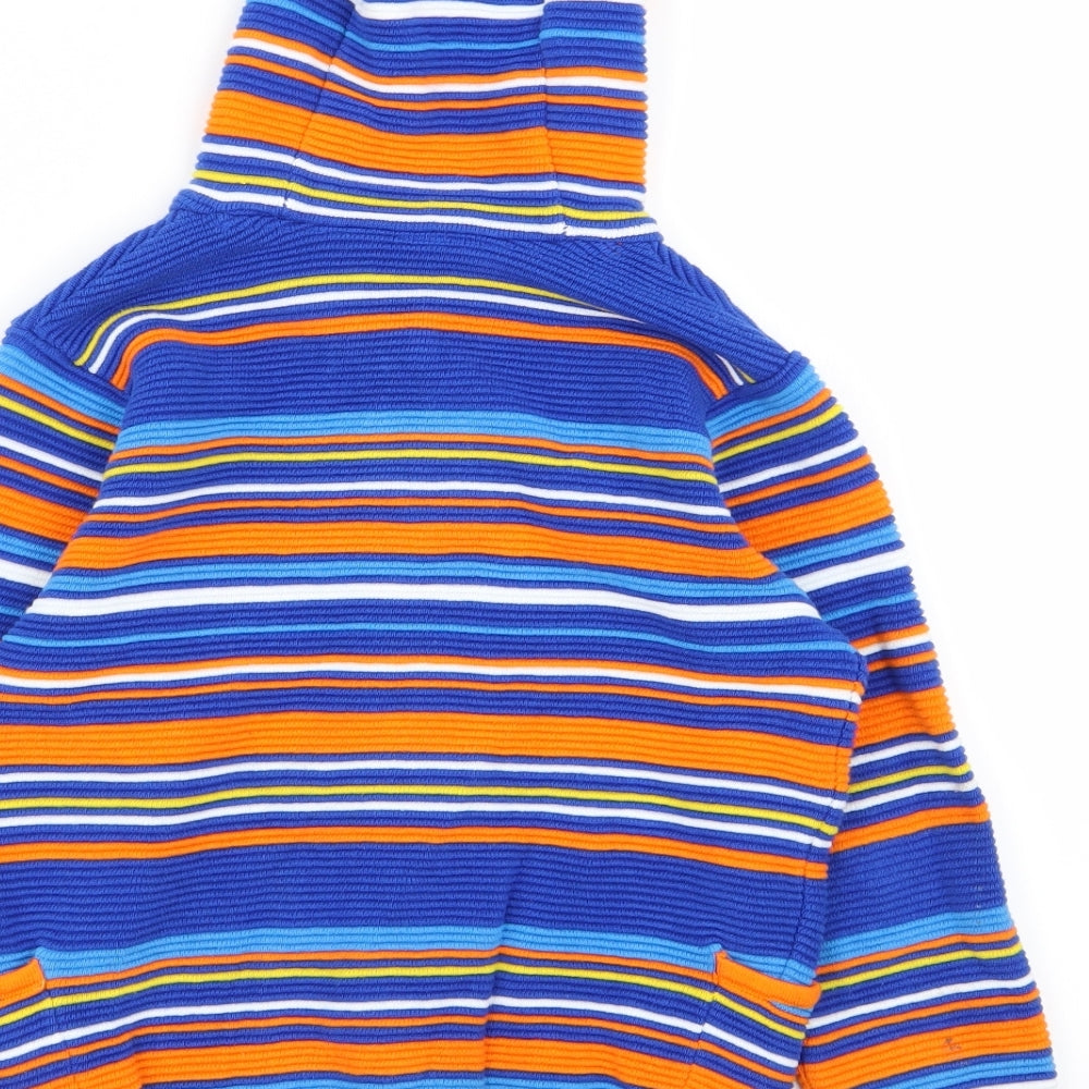 TU Boys Multicoloured Striped  Full Zip Jumper Size 5-6 Years