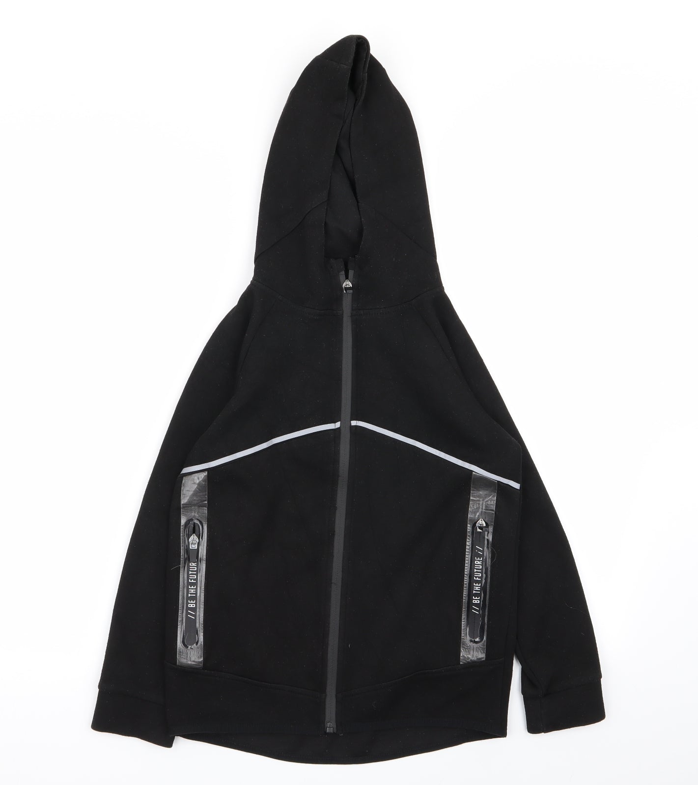 Primark Boys Black   Full Zip Jumper Size 9-10 Years