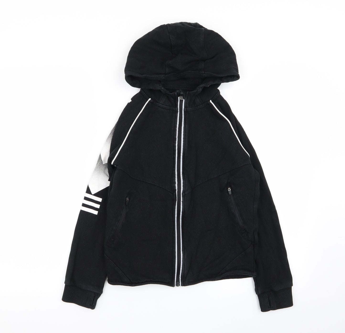 Nutmeg Boys Black   Full Zip Jumper Size 9-10 Years
