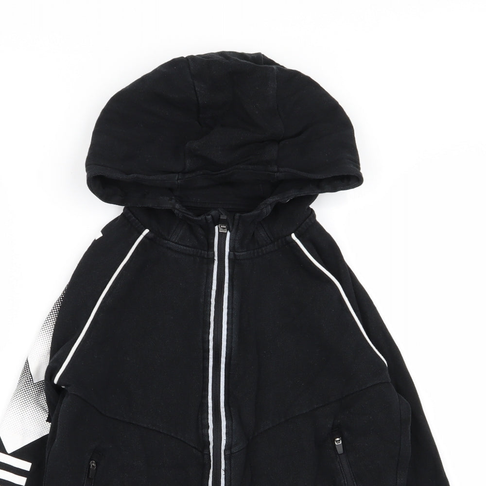 Nutmeg Boys Black   Full Zip Jumper Size 9-10 Years
