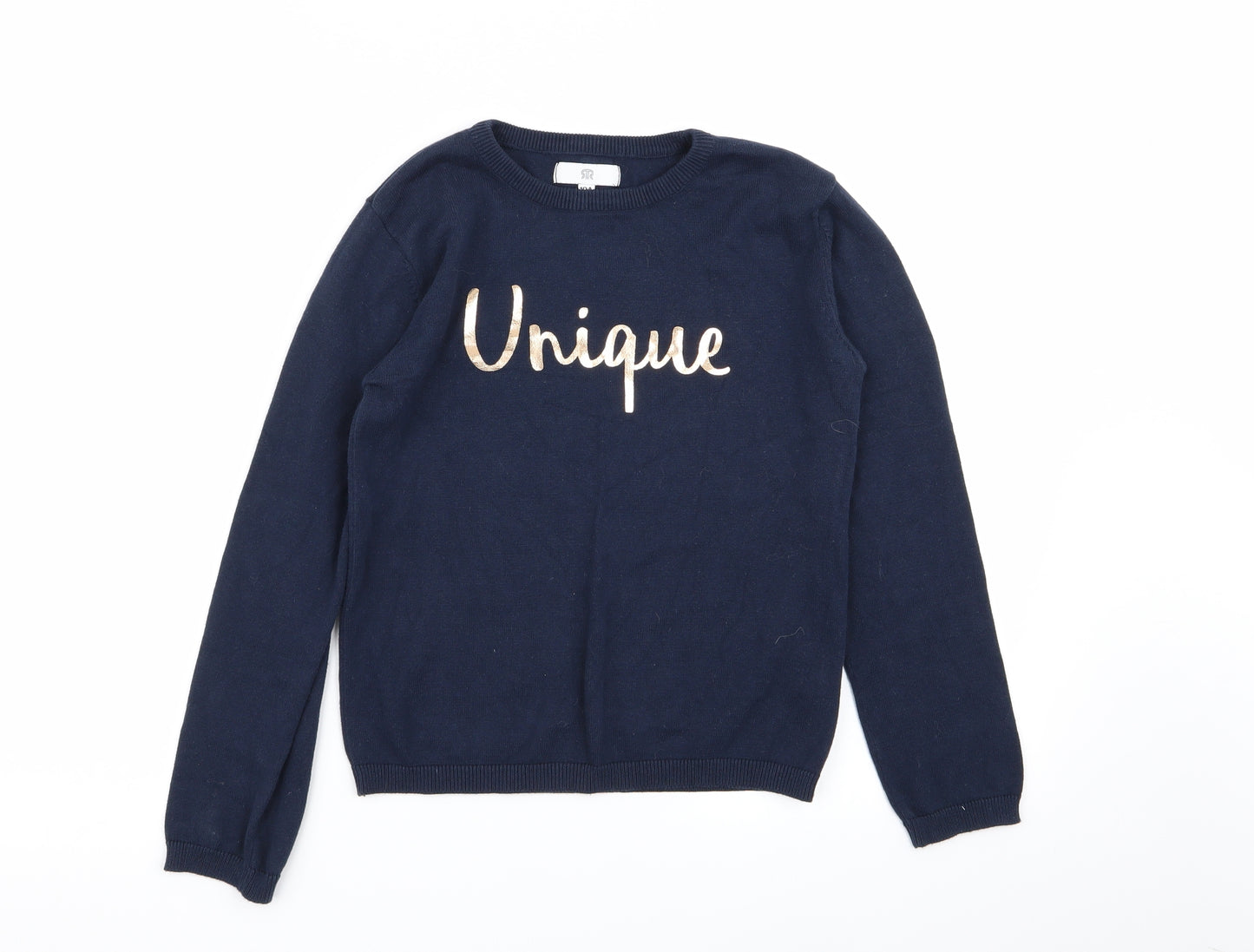 River Island Girls Blue   Pullover Jumper Size 10 Years