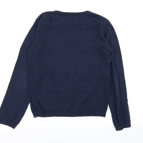 River Island Girls Blue   Pullover Jumper Size 10 Years