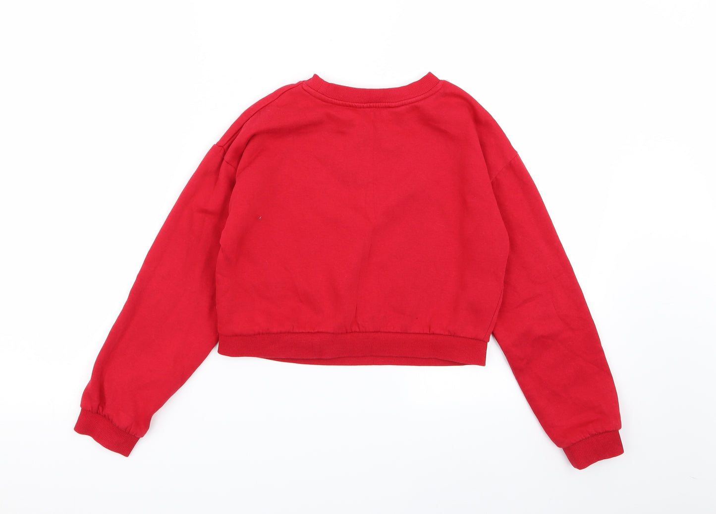 H&M Girls Red   Pullover Jumper Size 9-10 Years