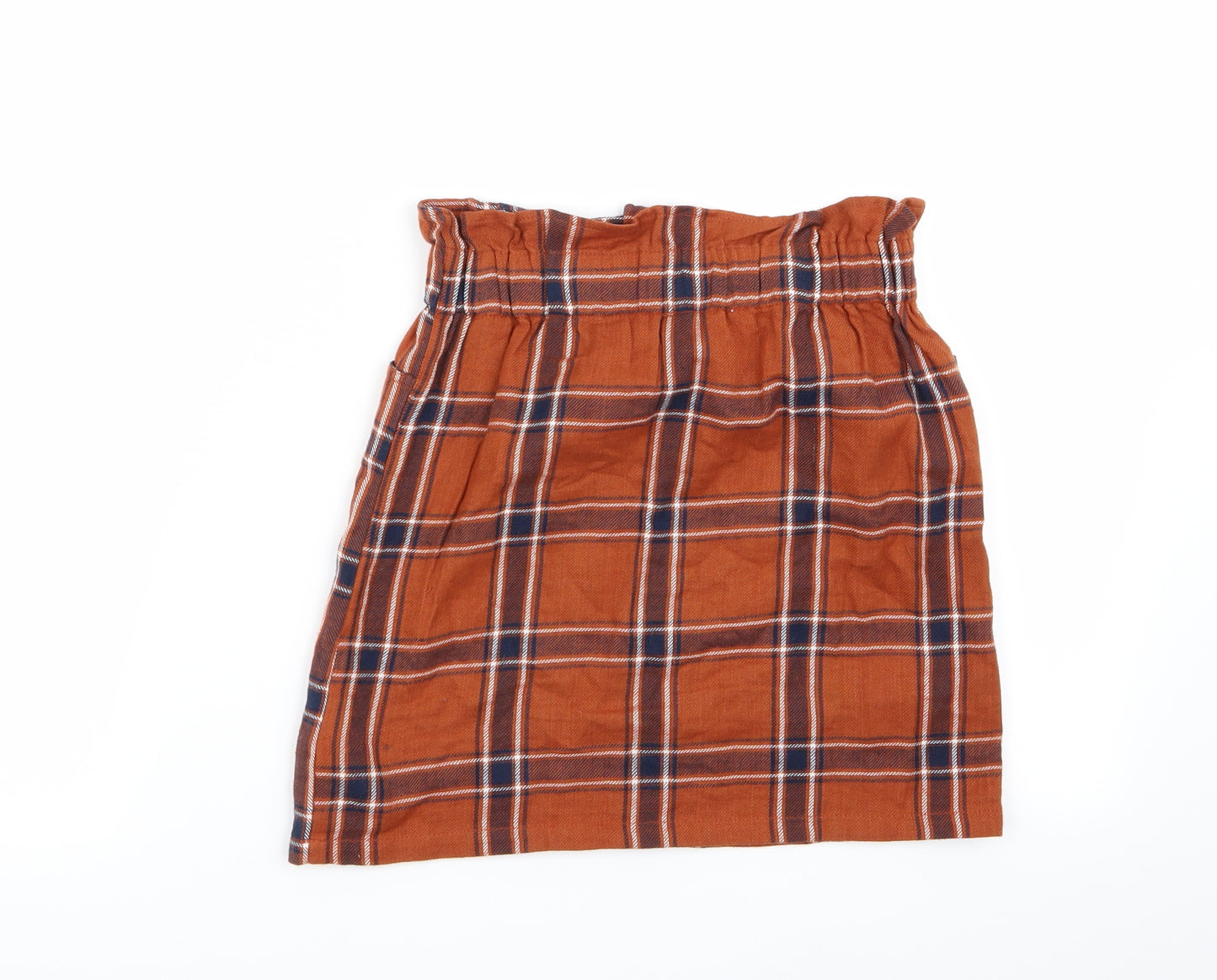 River Island Girls Multicoloured Check  Flare Skirt Size 10 Years