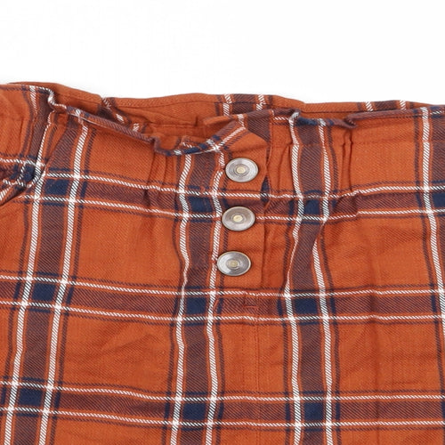 River Island Girls Multicoloured Check  Flare Skirt Size 10 Years