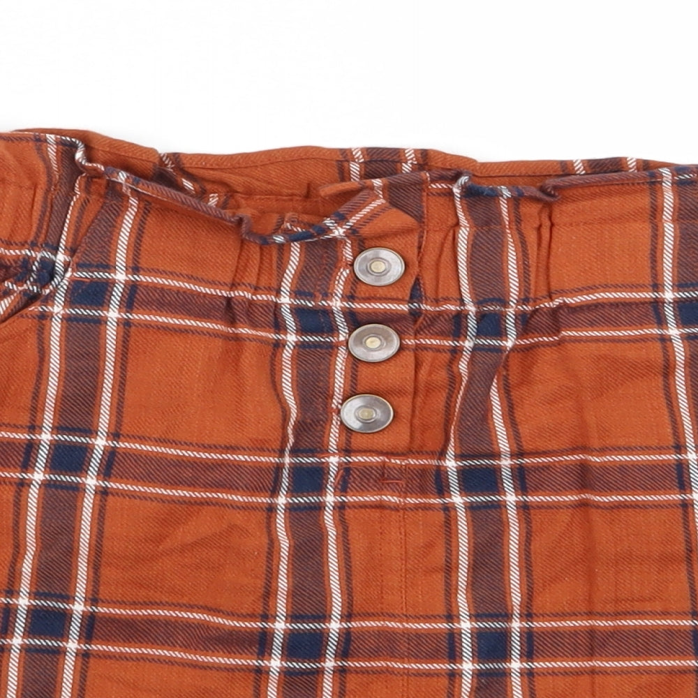 River Island Girls Multicoloured Check  Flare Skirt Size 10 Years