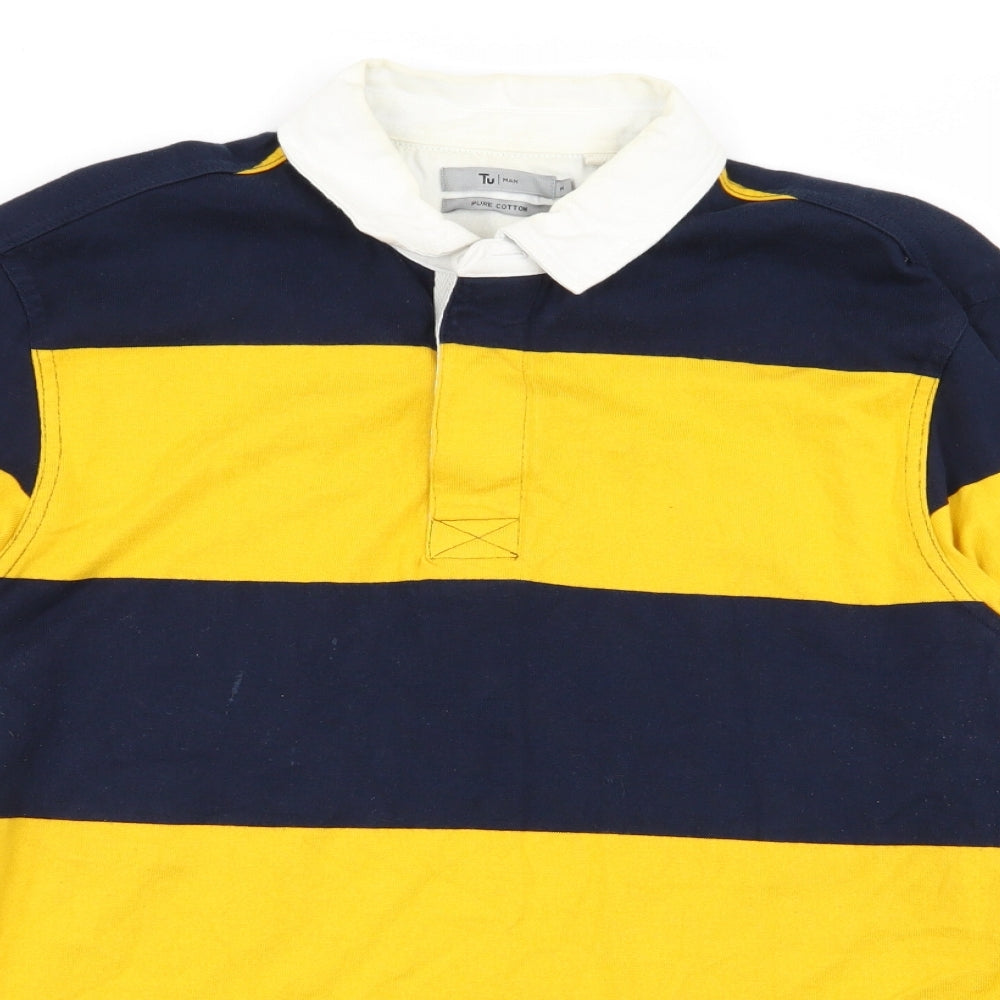 TU Mens Multicoloured Striped   T-Shirt Size M