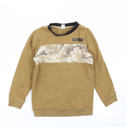 TU Boys Brown   Pullover Jumper Size 7 Years
