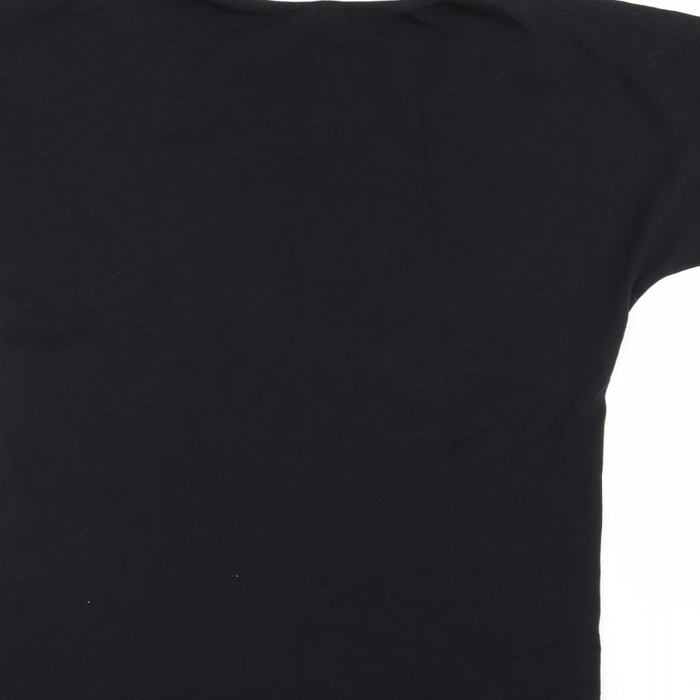 evie Womens Black   Basic T-Shirt Size 12