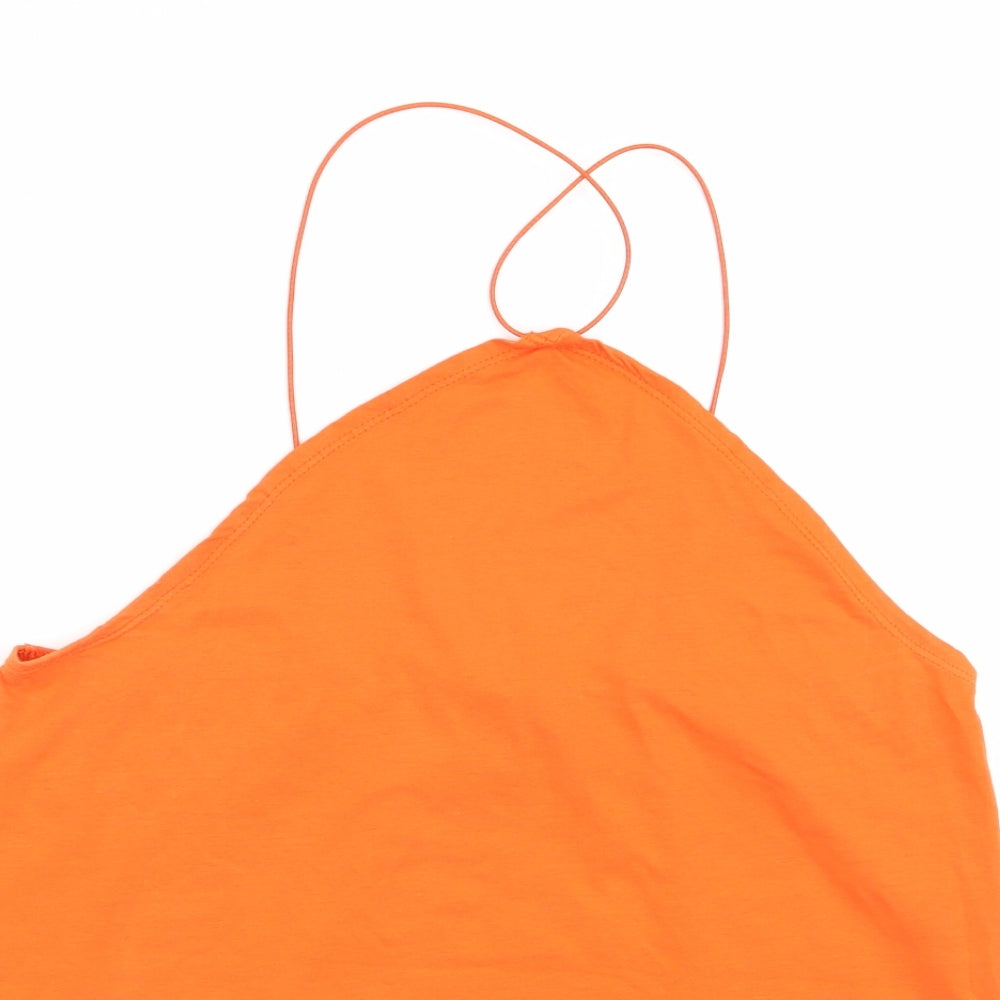 edition Womens Orange   Basic Tank Size 14