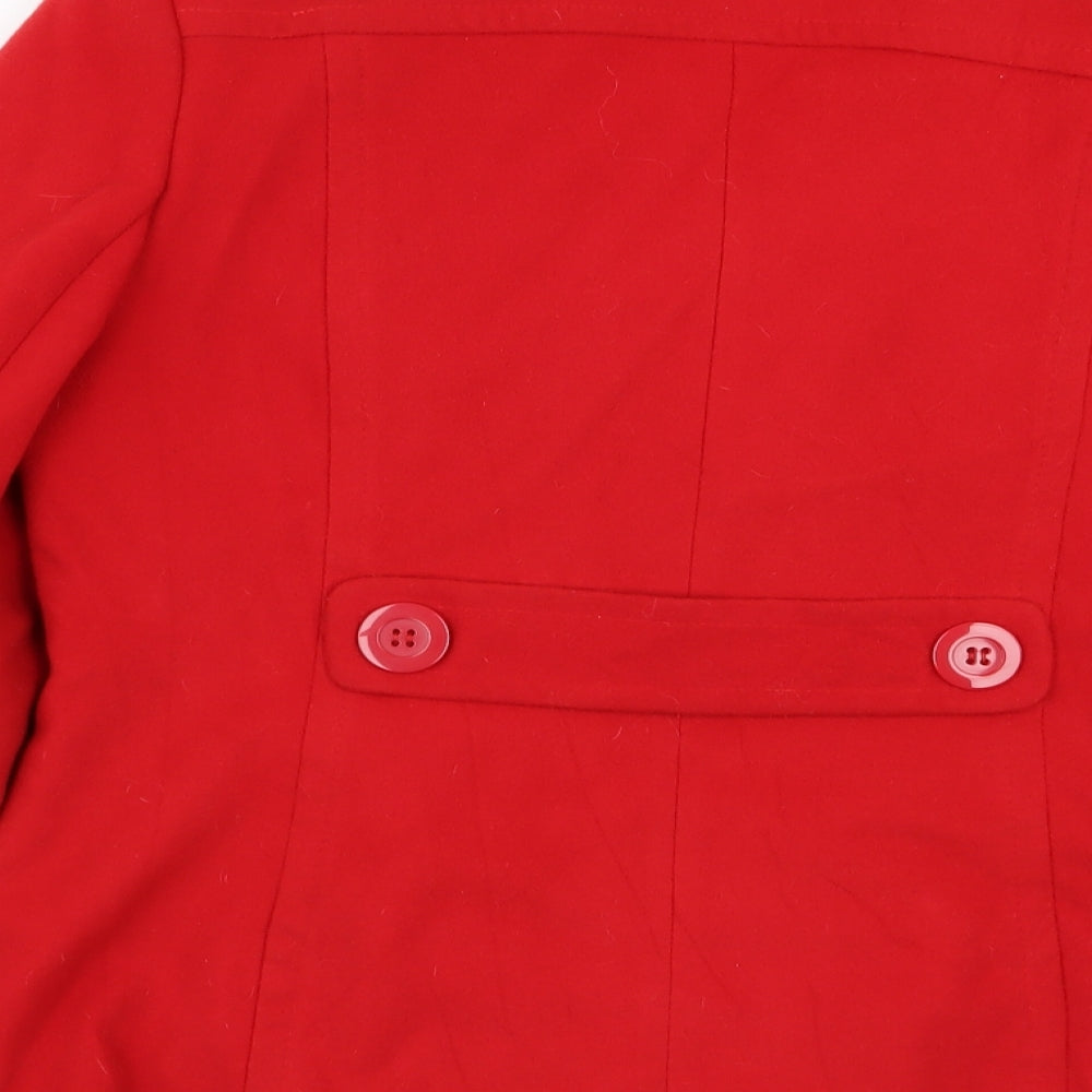 Autonomy Womens Red   Overcoat Coat Size 12