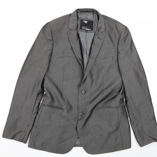 Peter Werth Mens Grey   Jacket Blazer Size 40