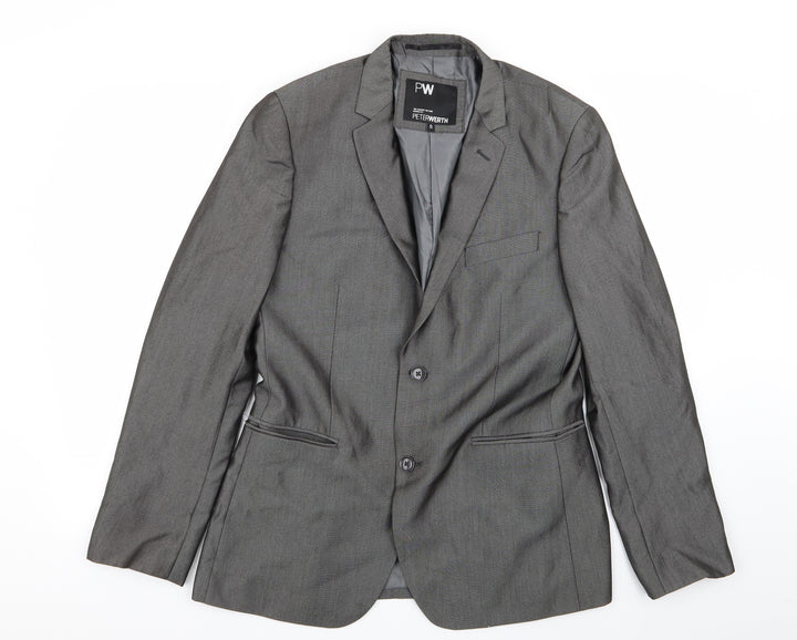 Peter Werth Mens Grey   Jacket Blazer Size 40