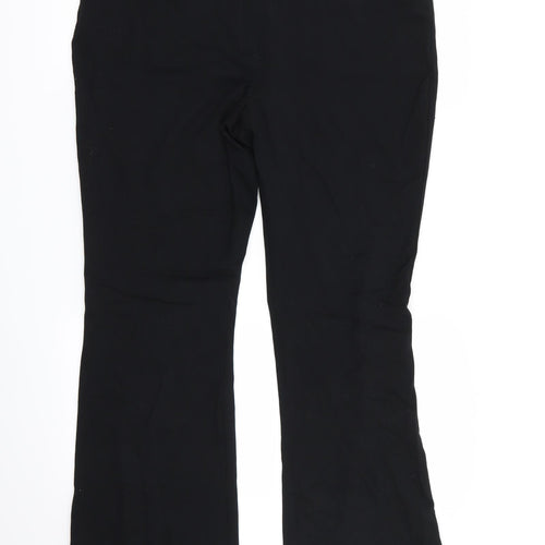 M&S Womens Black   Trousers  Size 16 L28 in