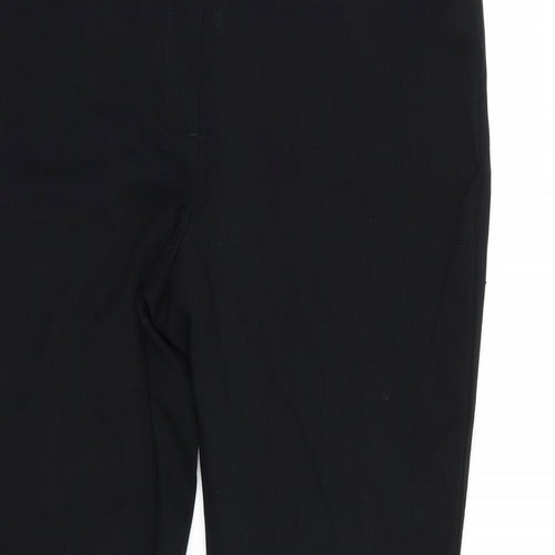 M&S Womens Black   Trousers  Size 16 L28 in