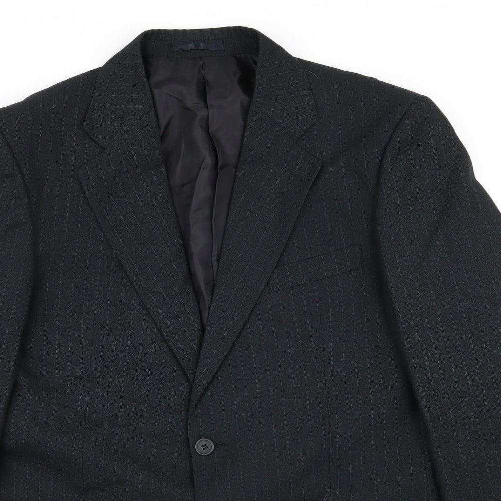 mwear Mens Grey Striped  Jacket Blazer Size 42