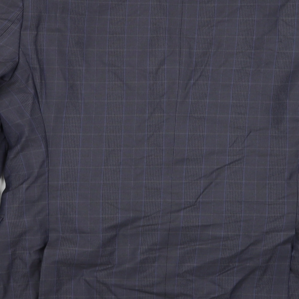 165 Mens Blue Check  Jacket Blazer Size 42