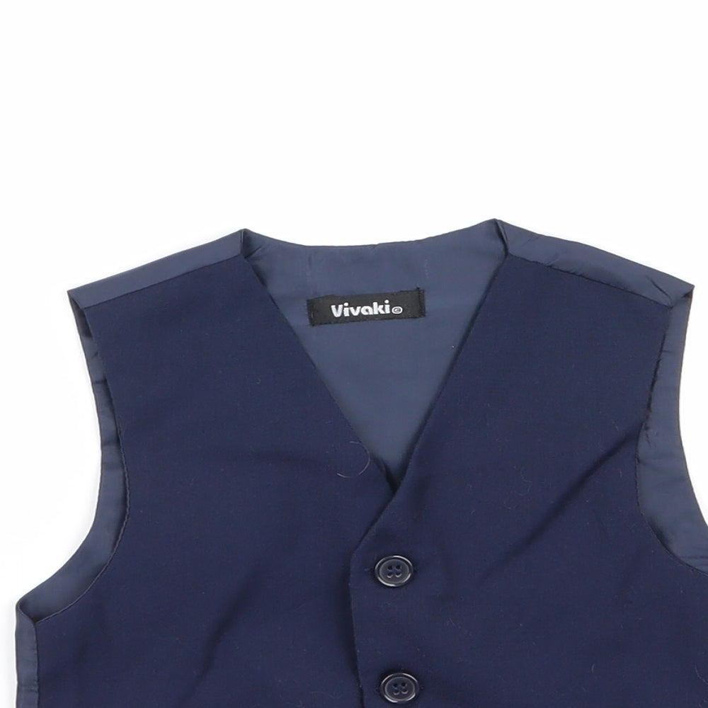 VivaKi Boys Blue   Jacket Waistcoat Size 12 Months