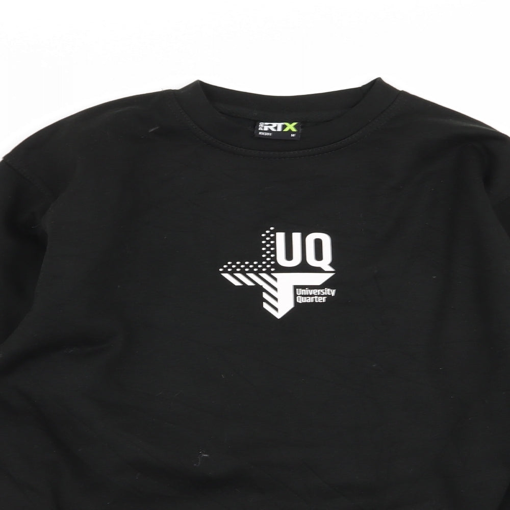 RTX Mens Black   Pullover Jumper Size M