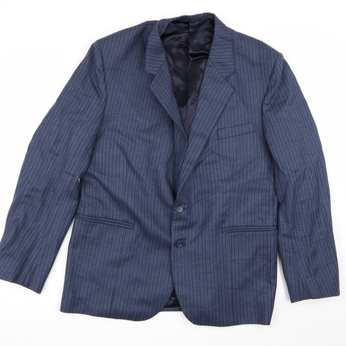Reid & Taylor Mens Blue Striped  Jacket Blazer Size 40