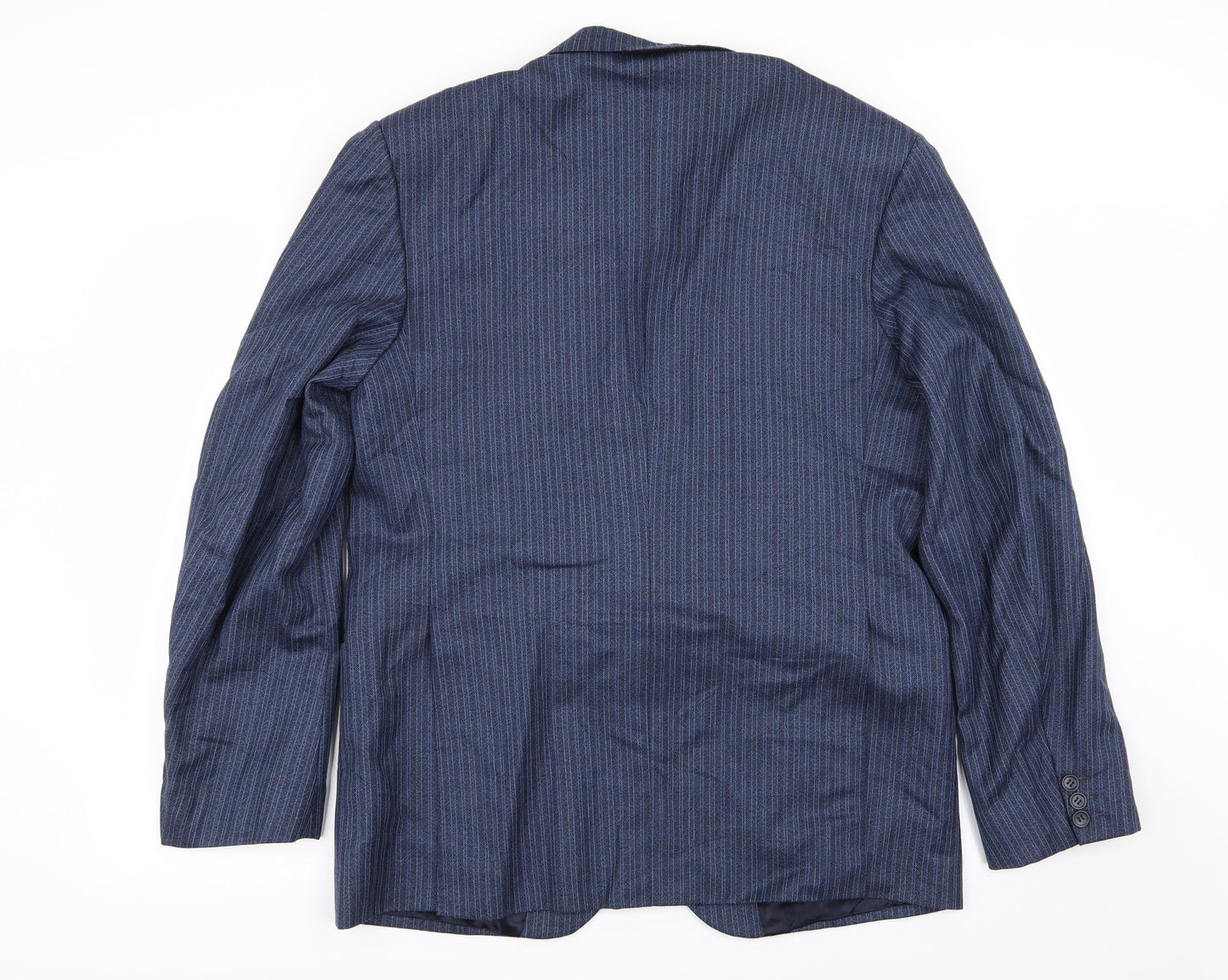 Reid & Taylor Mens Blue Striped  Jacket Blazer Size 40