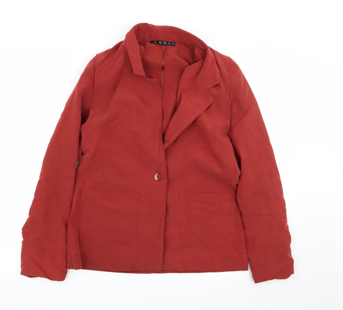aggi Womens Red   Jacket Blazer Size 8