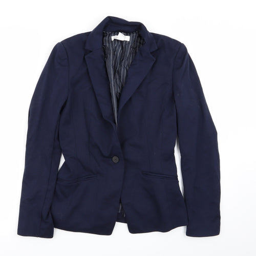 H&M Womens Blue   Jacket Blazer Size 8