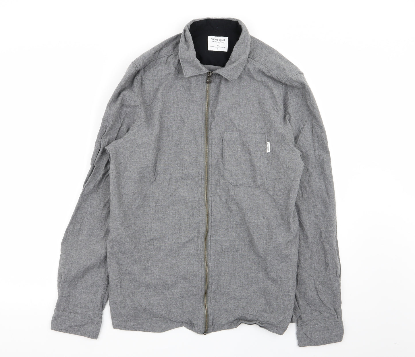 shore leave Mens Grey   Full Zip Jumper Size M