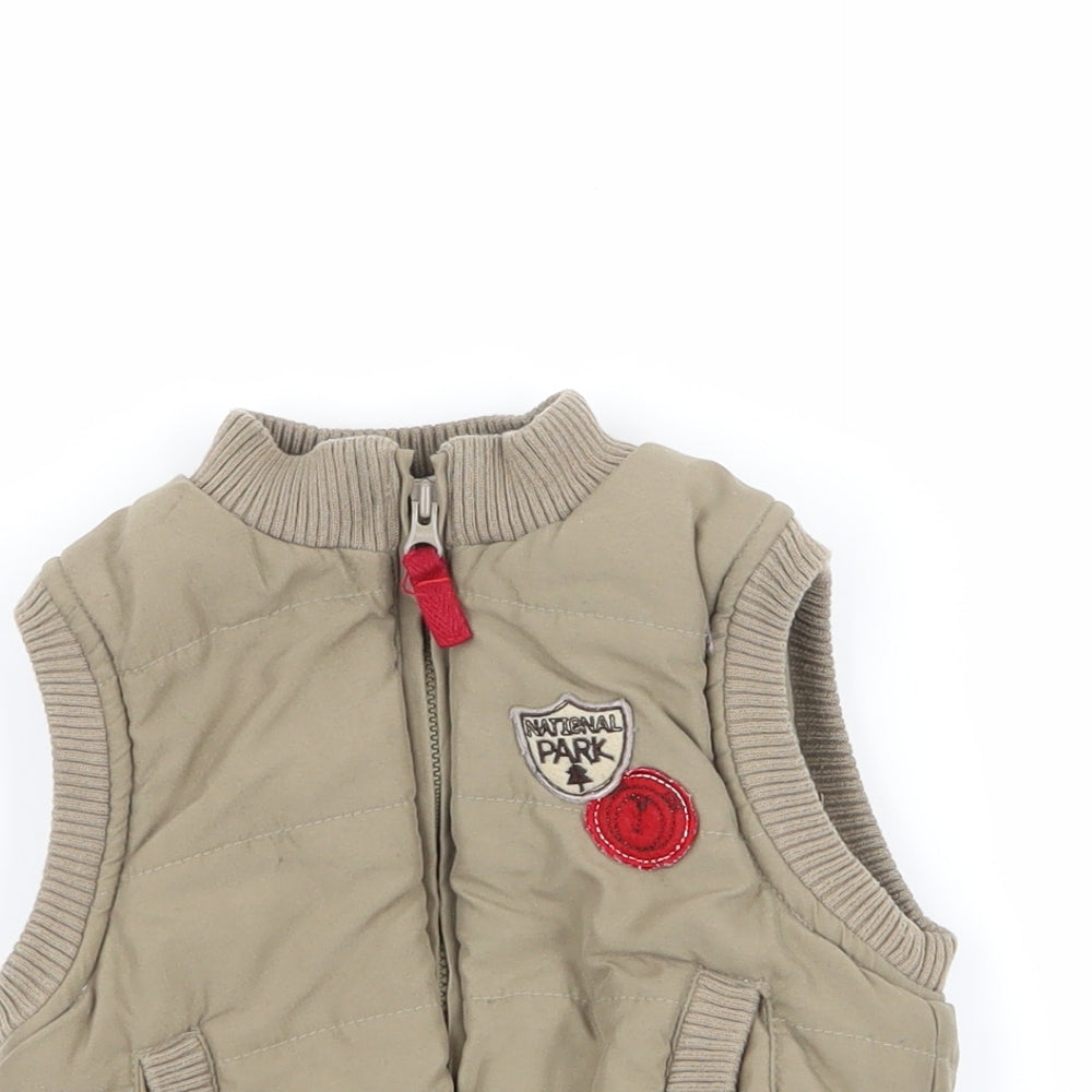 adams kids Boys Green   Gilet Coat Size 6-9 Months