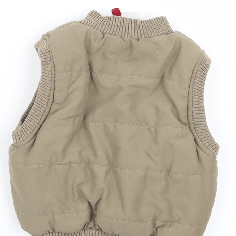 adams kids Boys Green   Gilet Coat Size 6-9 Months