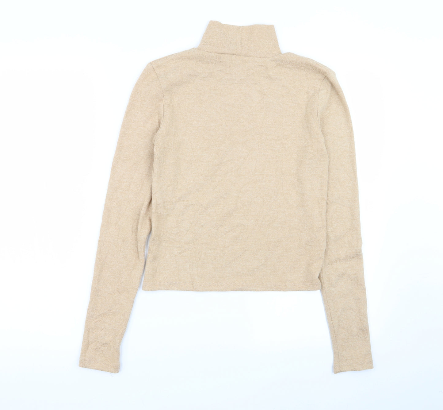 Zara Womens Beige   Basic T-Shirt Size M