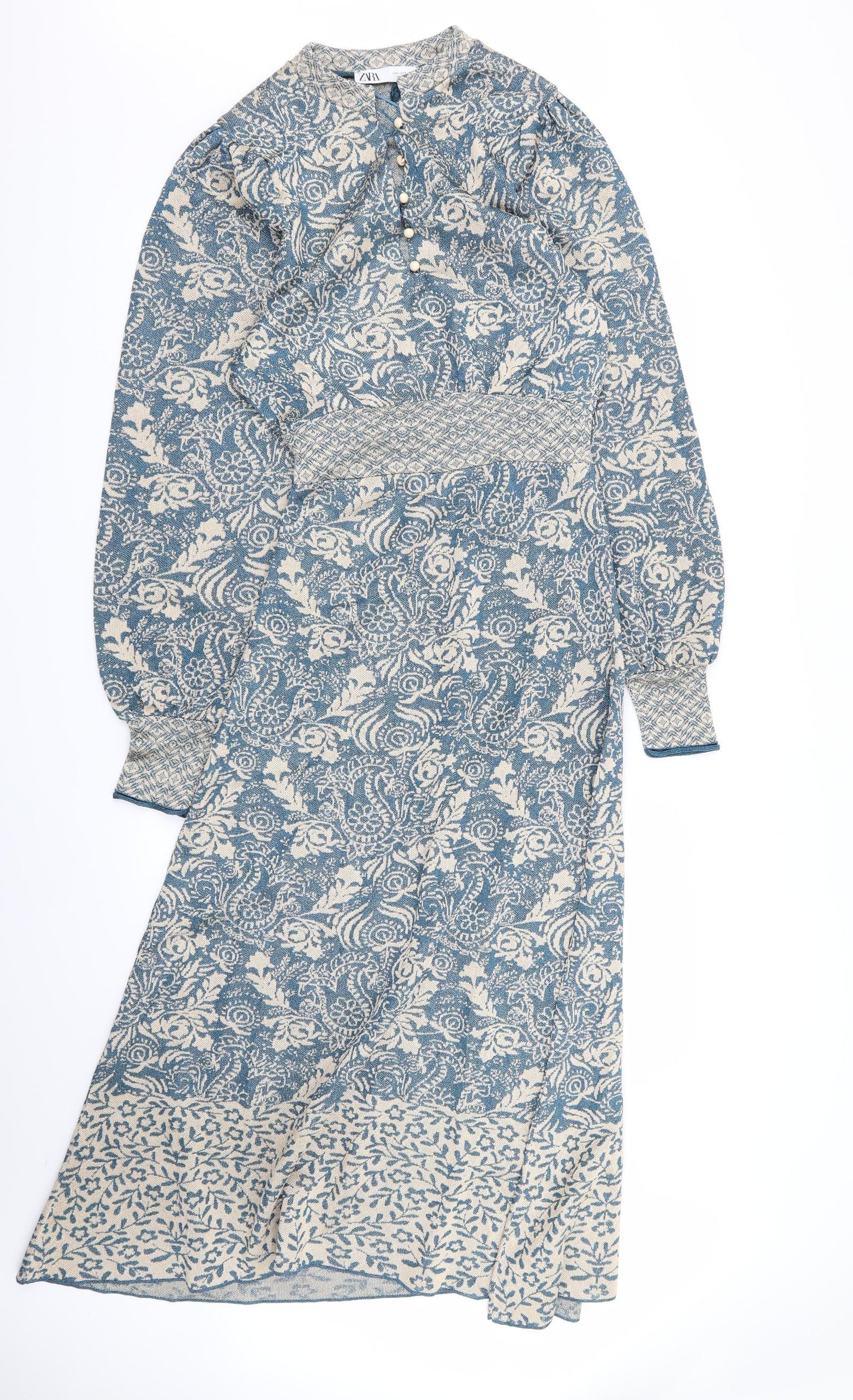 Zara Womens Multicoloured Floral  Fit & Flare  Size S