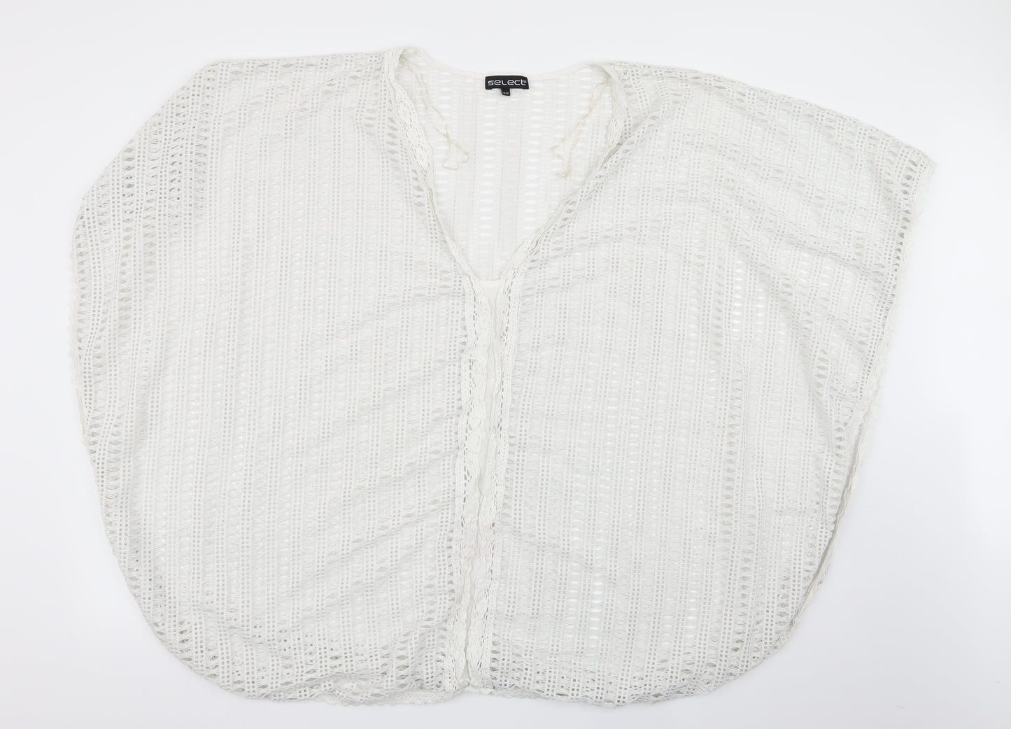 Select Womens White Geometric  Pullover Jumper Size M  - size s/m
