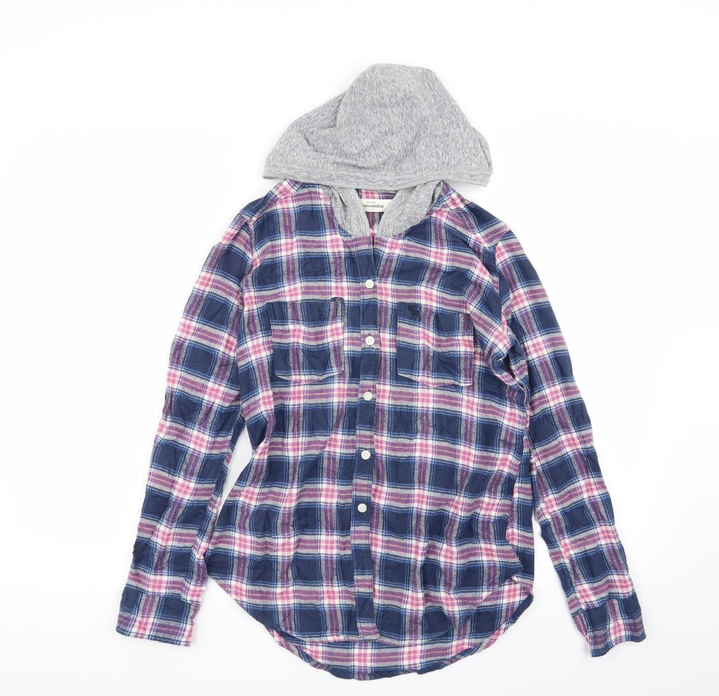 Abercrombie & Fitch Girls Multicoloured Check  Basic Button-Up Size L
