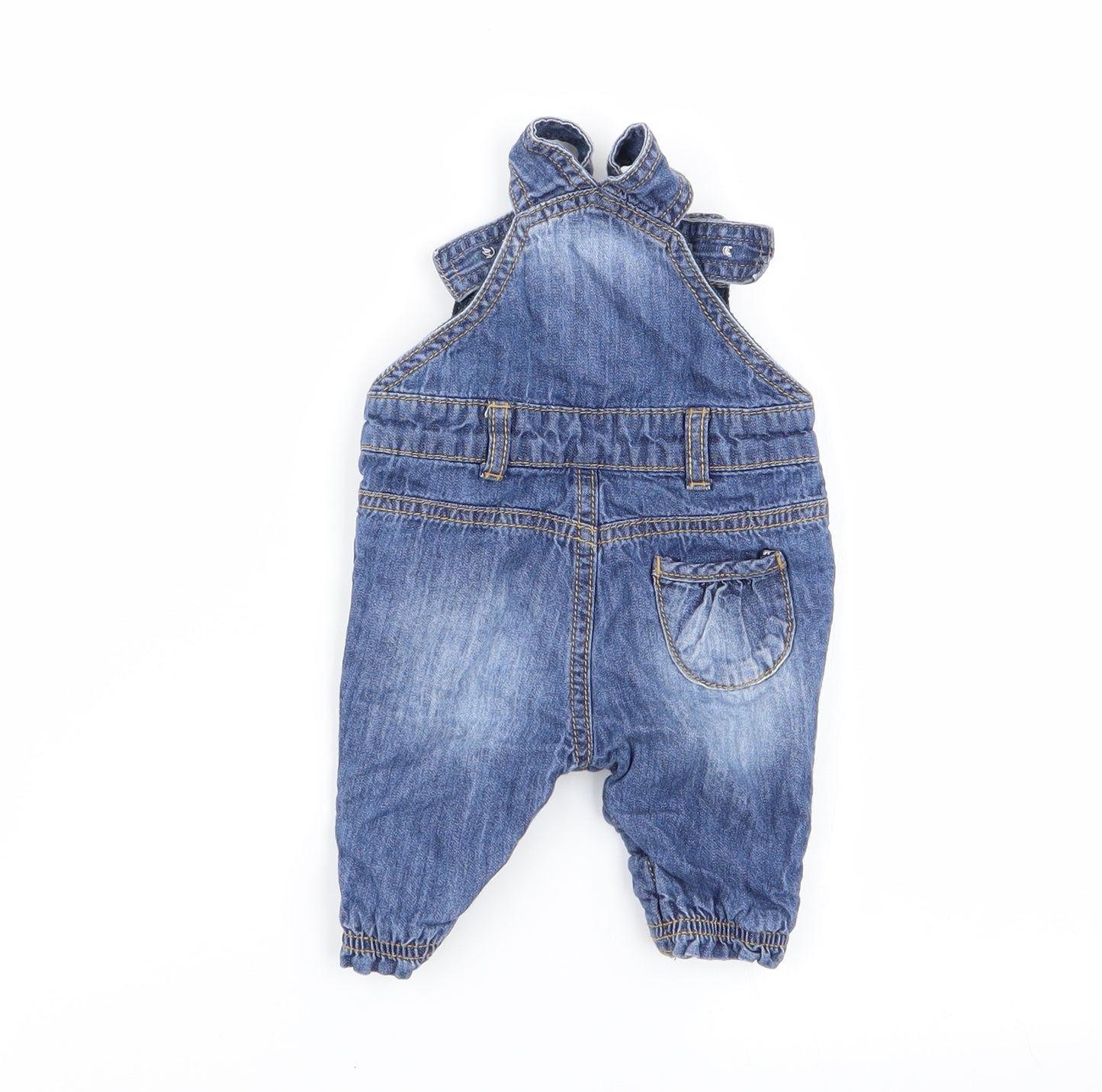 m Girls Blue   Dungaree One-Piece One Size