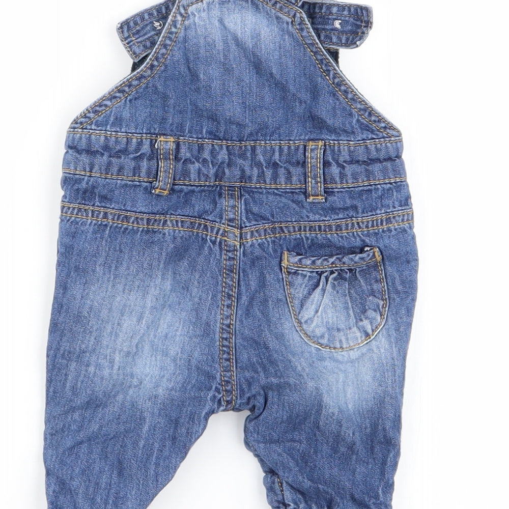 m Girls Blue   Dungaree One-Piece One Size
