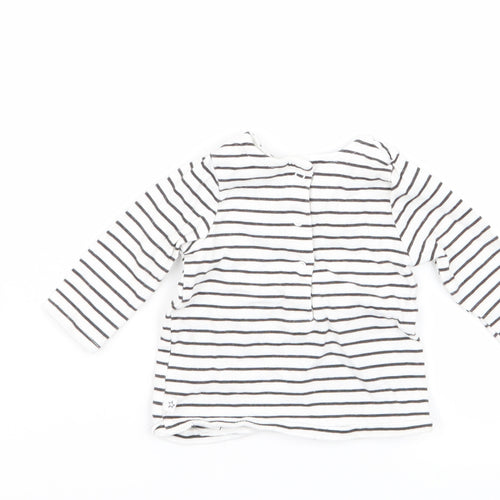 NEXT Girls Multicoloured Striped  Basic T-Shirt Size 0-3 Months