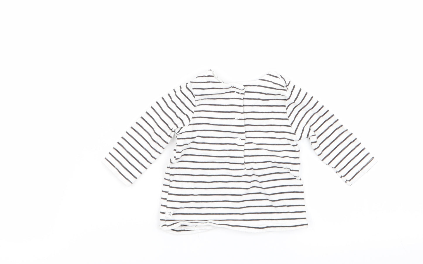 NEXT Girls Multicoloured Striped  Basic T-Shirt Size 0-3 Months