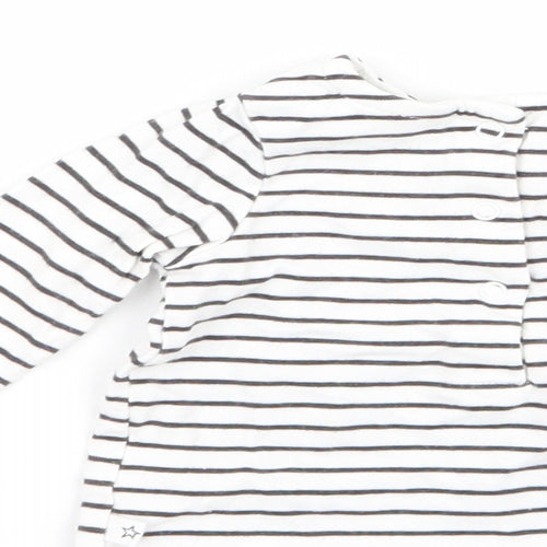 NEXT Girls Multicoloured Striped  Basic T-Shirt Size 0-3 Months