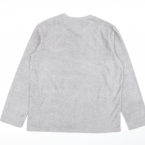 F&F Mens Grey Solid   Pyjama Top Size L