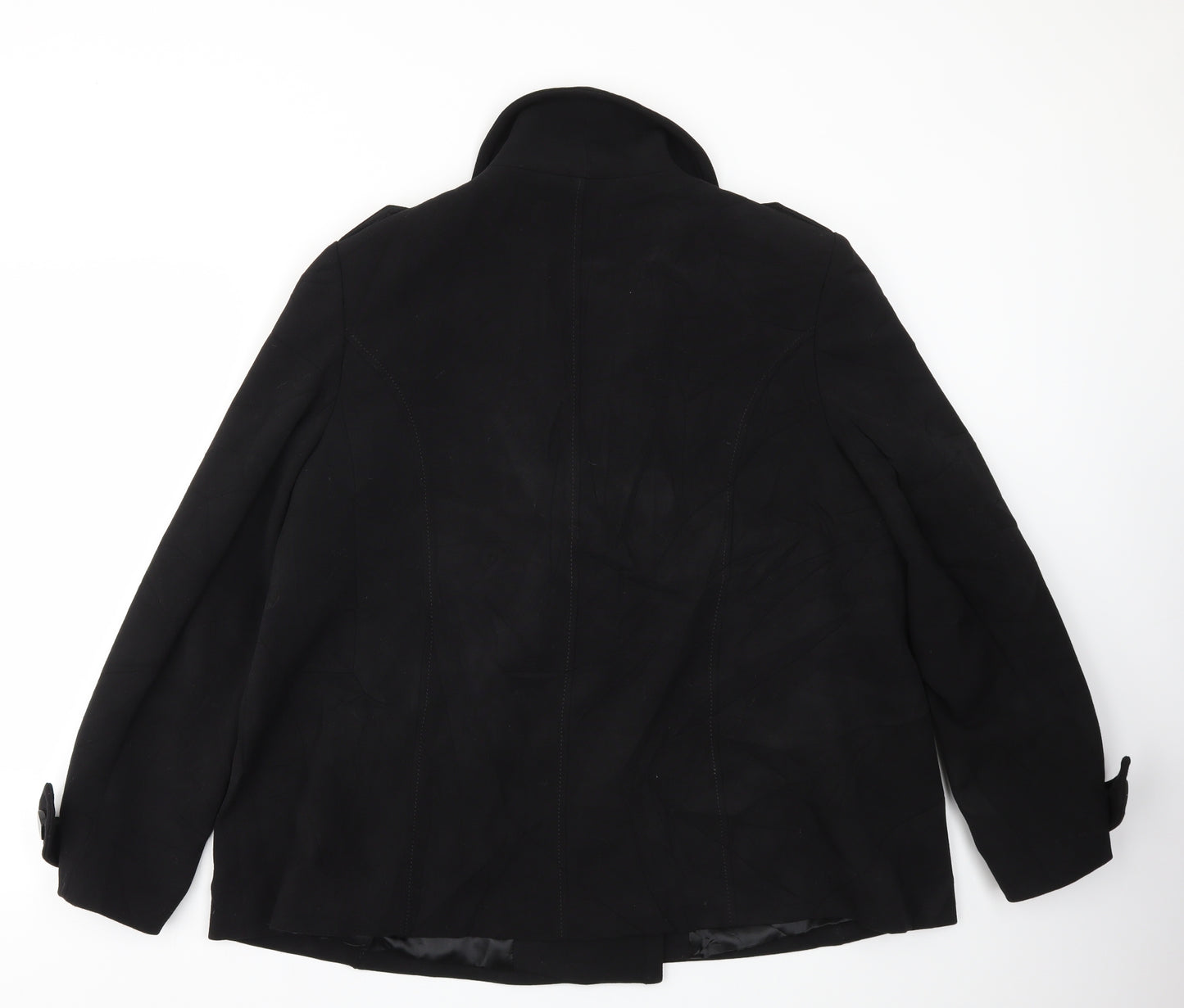 M&Co Womens Black   Jacket Coat Size 18