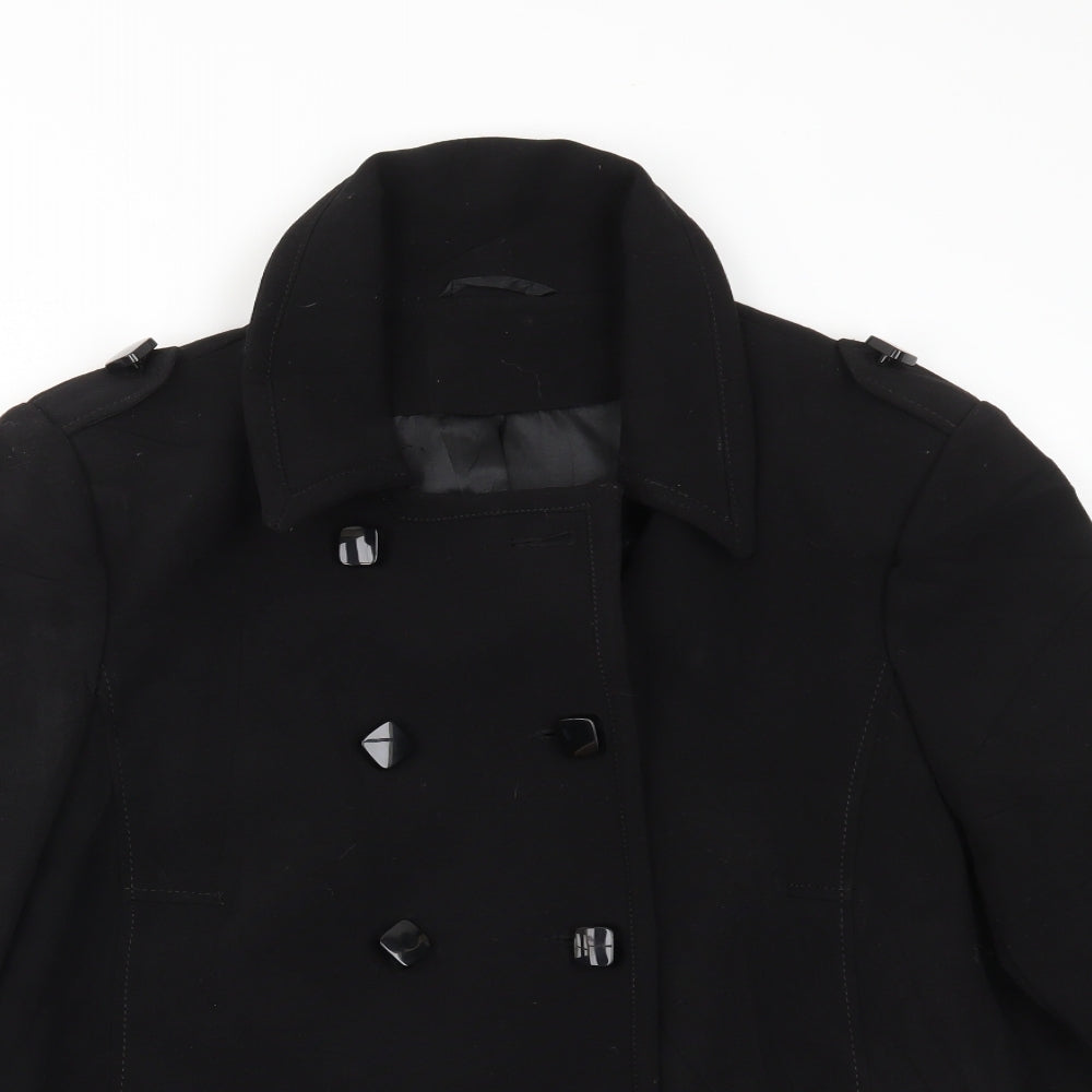 M&Co Womens Black   Jacket Coat Size 18