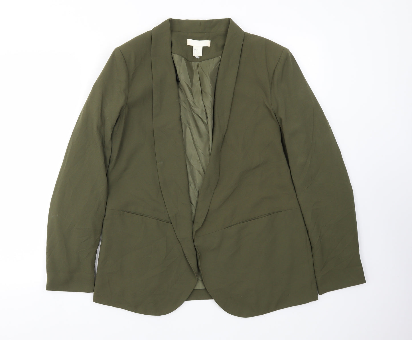 H&M Womens Green   Jacket Blazer Size 10