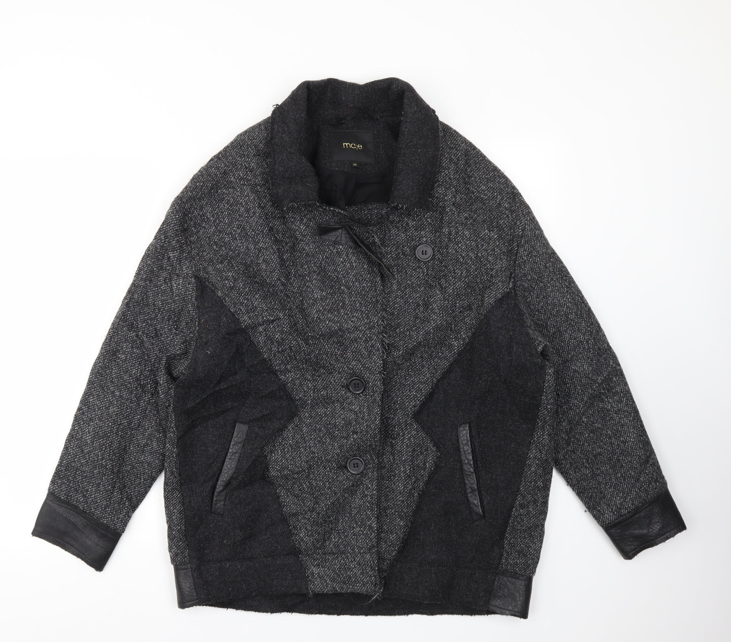 Maje Womens Grey   Jacket Coat Size 38