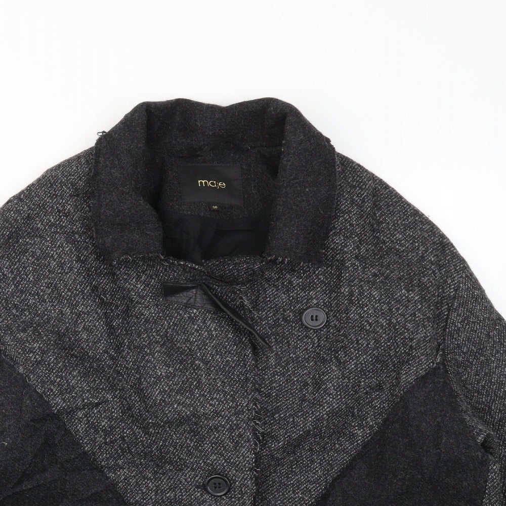 Maje Womens Grey   Jacket Coat Size 38