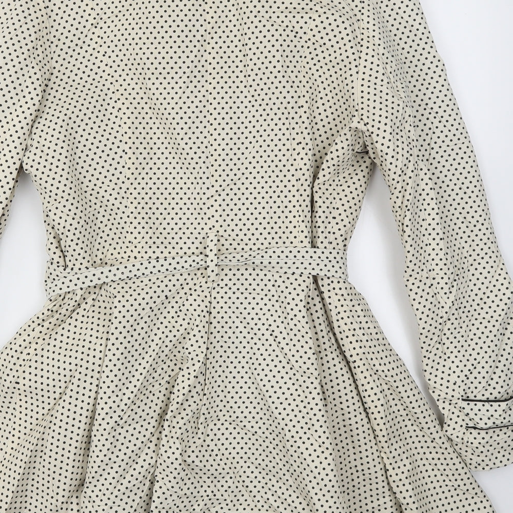 DORTOHY PERKINS  Womens Multicoloured Polka Dot  Jacket Coat Size 12
