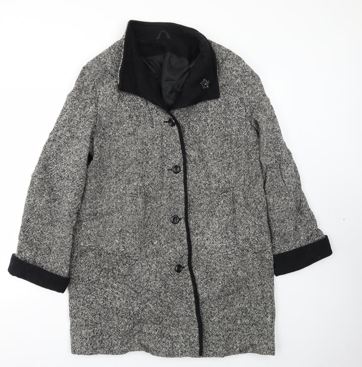 BHS Womens Grey Jacket Coat Size 14